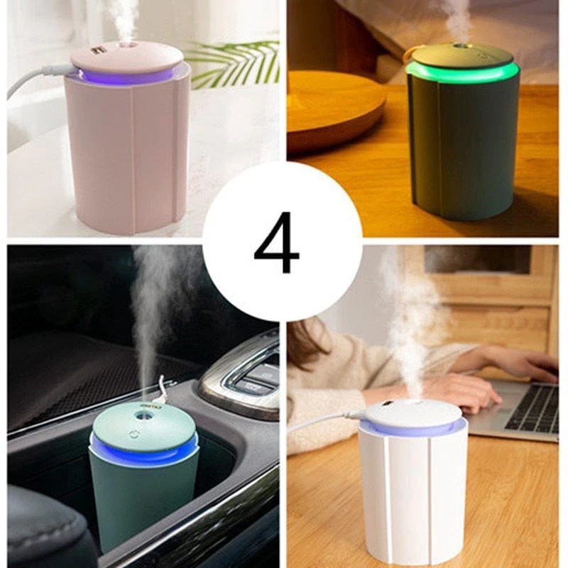 Máy phun sương mini tạo ẩm khuếch tán tinh dầu có đèn 260ml