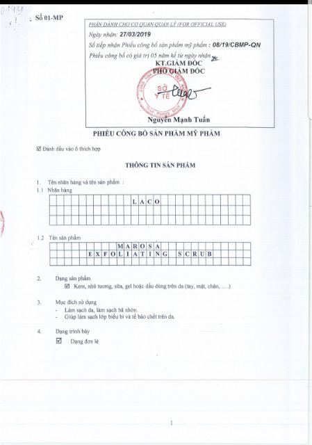 Tẩy Da Chết Marosa Hữu Cơ  An Toàn (TẶNG QUÀ) | BigBuy360 - bigbuy360.vn