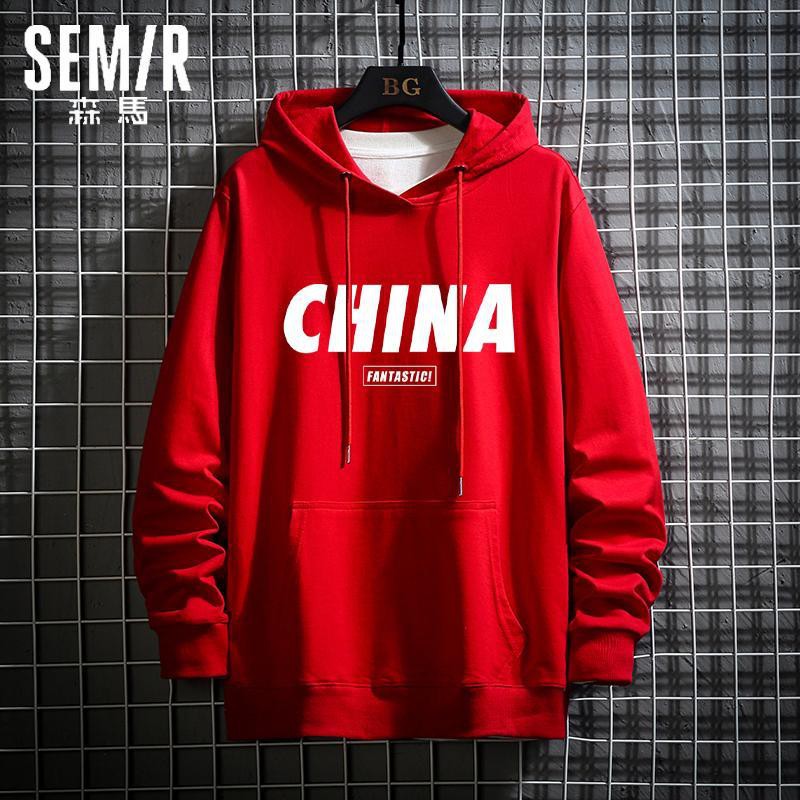 Áo Hoodie Dáng Rộng Vải Cotton Mỏng Màu Trơn Thời Trang Mùa Xuân Mới Cho Nam