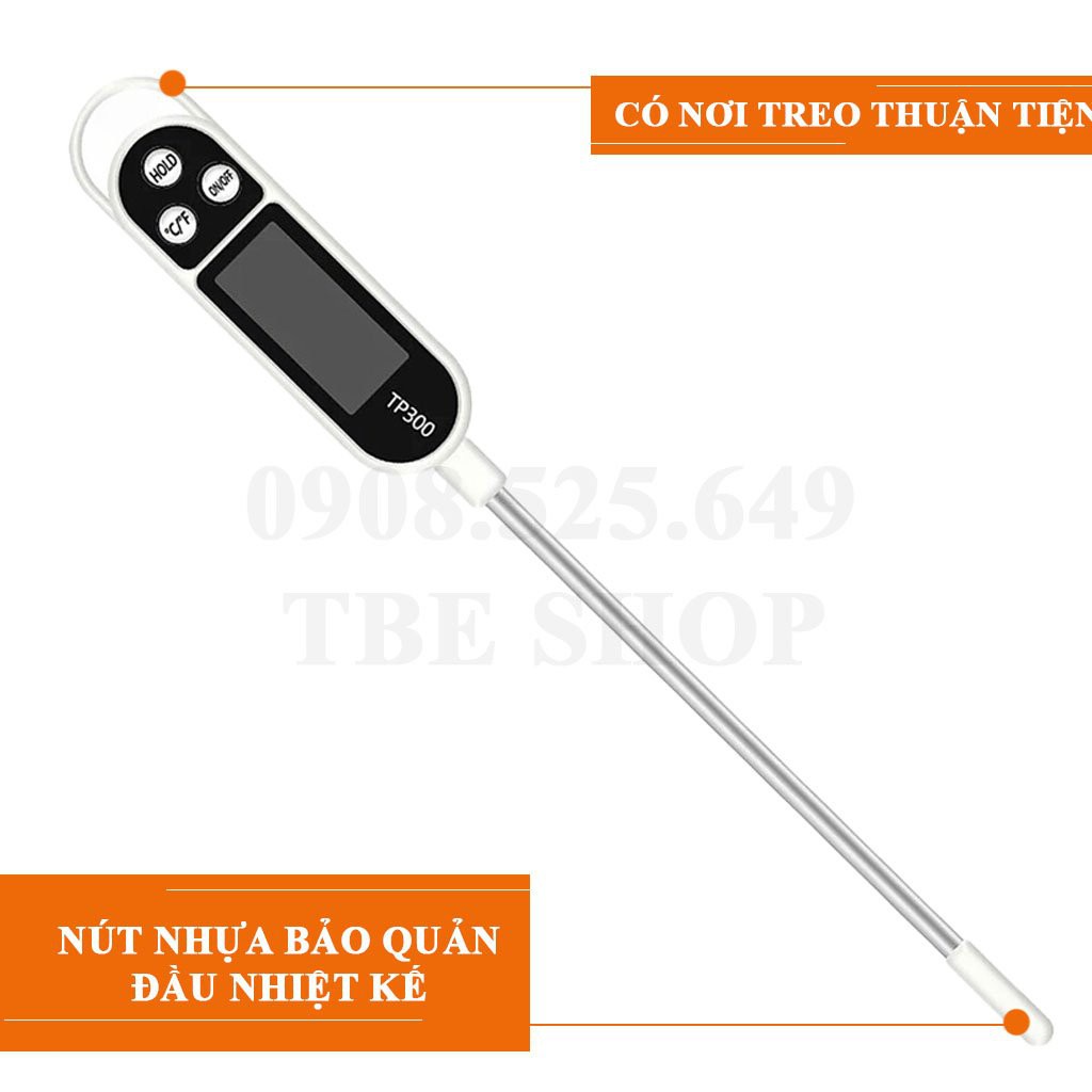 Nhiệt kế nấu ăn, nhiệt kế do nước pha sữa, nấu ăn cho bé, thép không rỉ