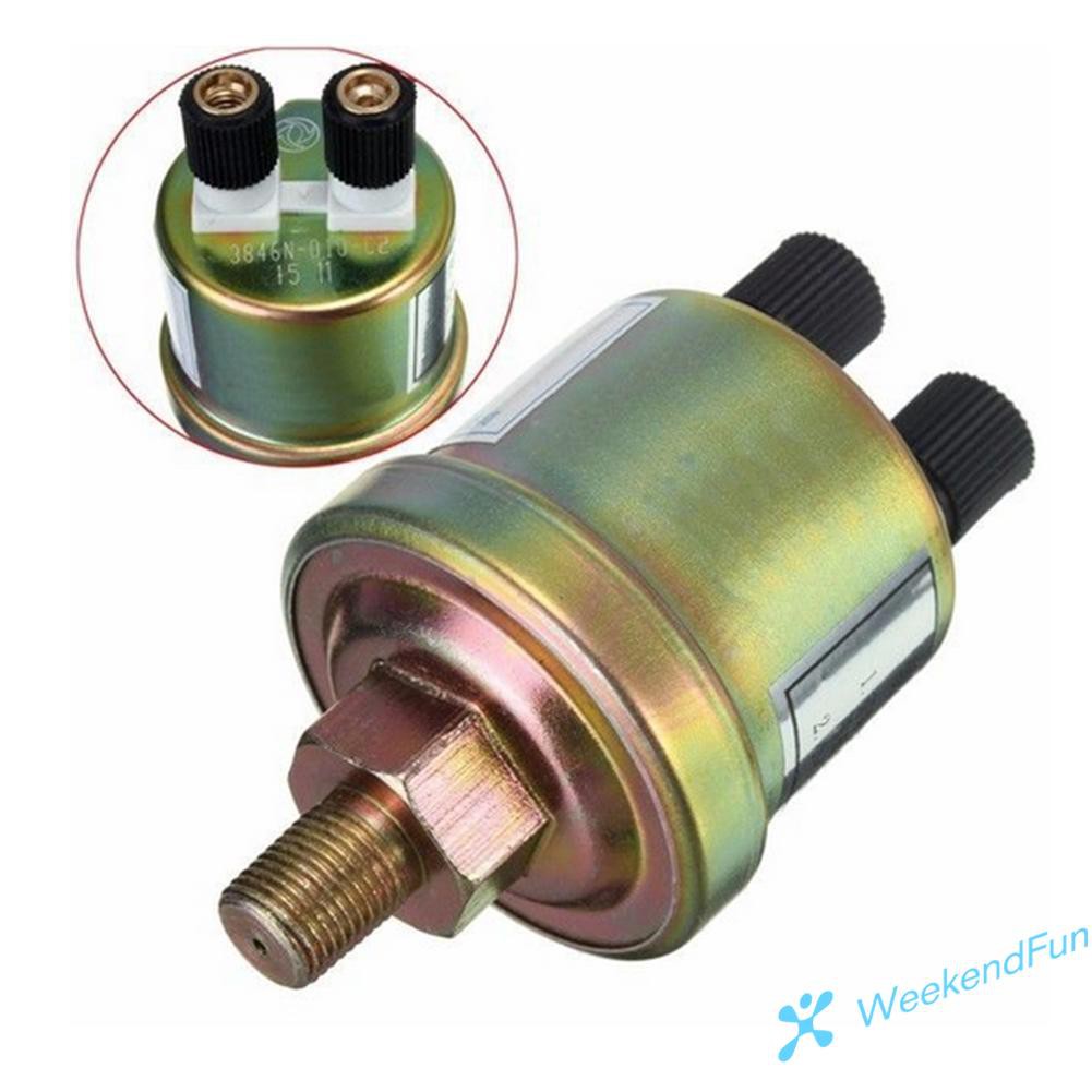 Đồng hồ đo cảm biến áp suất dầu động cơ 80x40mm 1/8 NPT