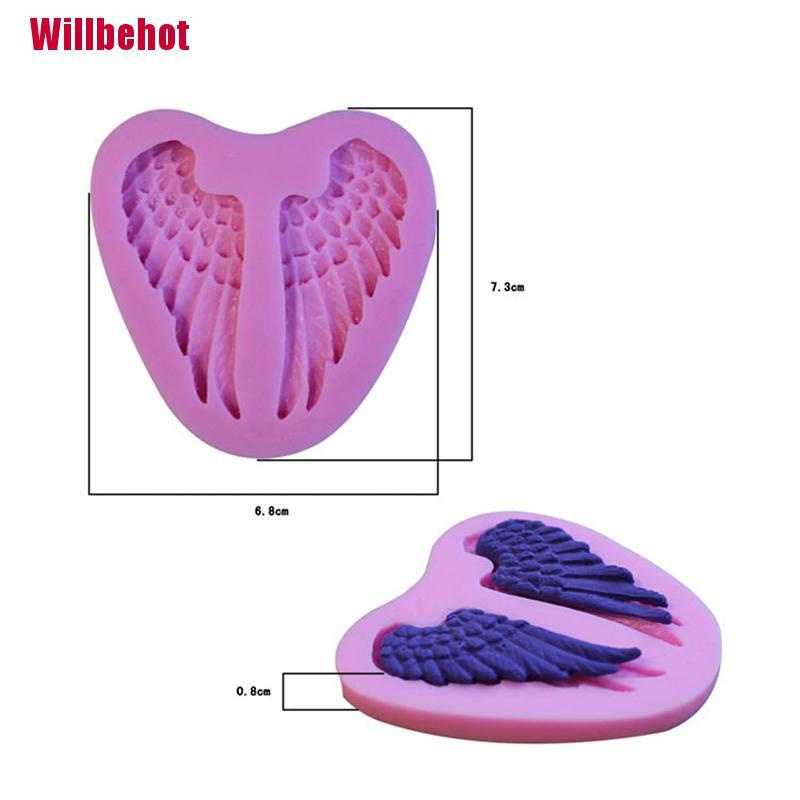 Khuôn Làm Bánh Chất Liệu Silicone Hình Đôi Cánh Thiên Thần