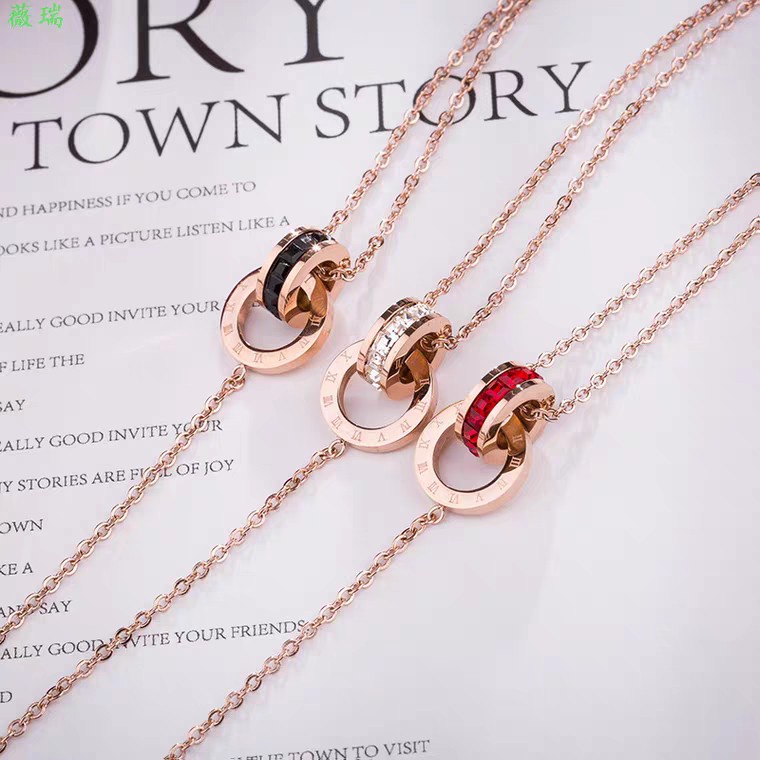 Vòng Đeo Tay Bằng Thép Titan Mạ Vàng 18K Đính Đá Kim Cương Nhân Tạo Sang Trọng Thời Trang Phong Cách Nhật Hàn Cho Nữ