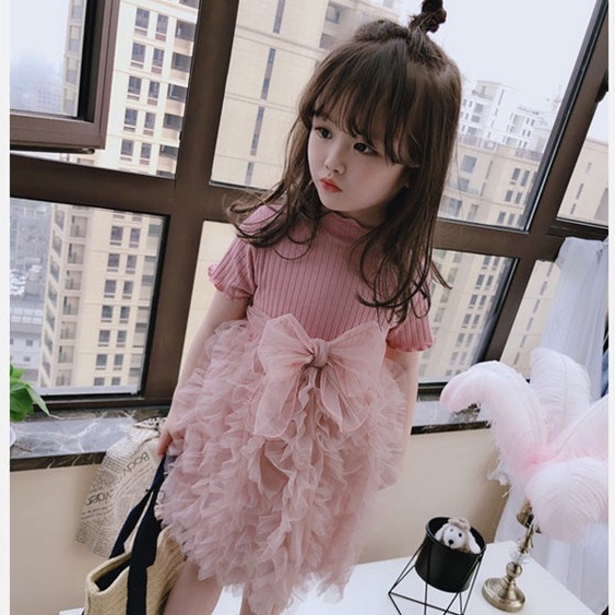 Váy công chúa, đầm bé gái mùa hè chất cotton thoáng mát nhiều hoạt tiết dễ thương QATE33
