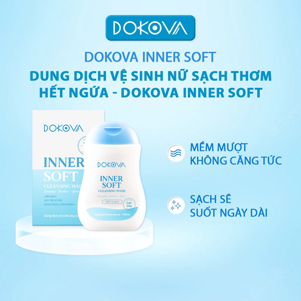 Dung dịch vệ sinh nữ sạch thơm hết ngứa - DOKOVA INNER SOFT 150ml