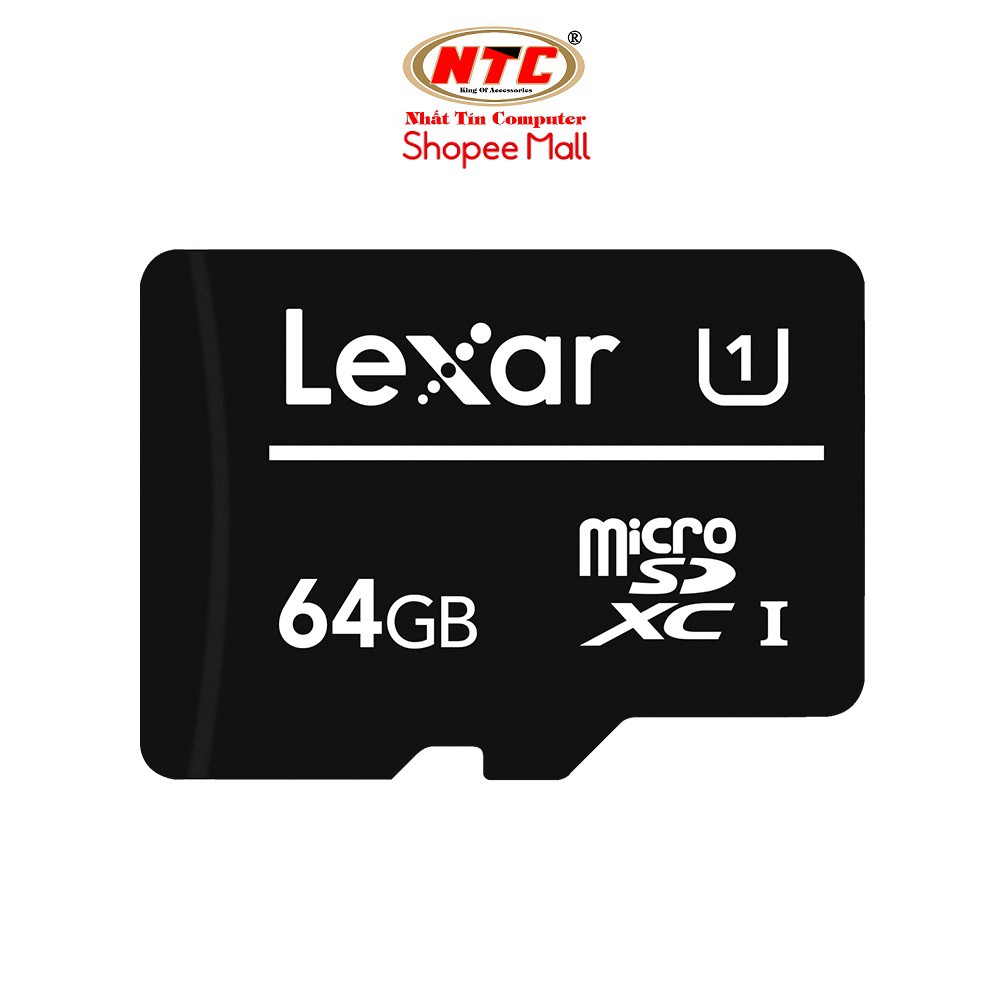 Thẻ nhớ MicroSDXC Lexar 64GB Class 10 U1 100Mb/s (Đen)