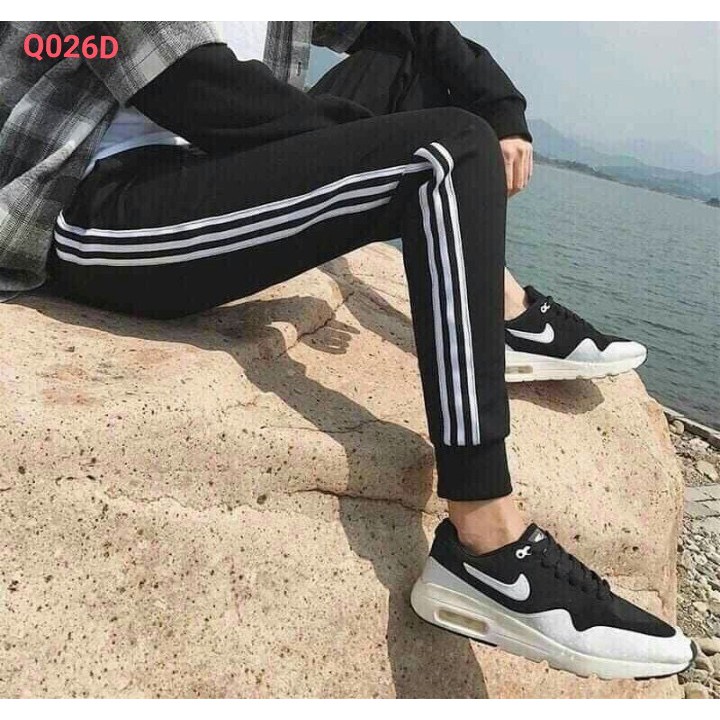 QUẦN THỂ THAO NAM NỮ PHỐI 3 SỌC NHIỀU MÀU, QUẦN dài JOGGER vải thun NỈ THỜI TRANG UNISEX