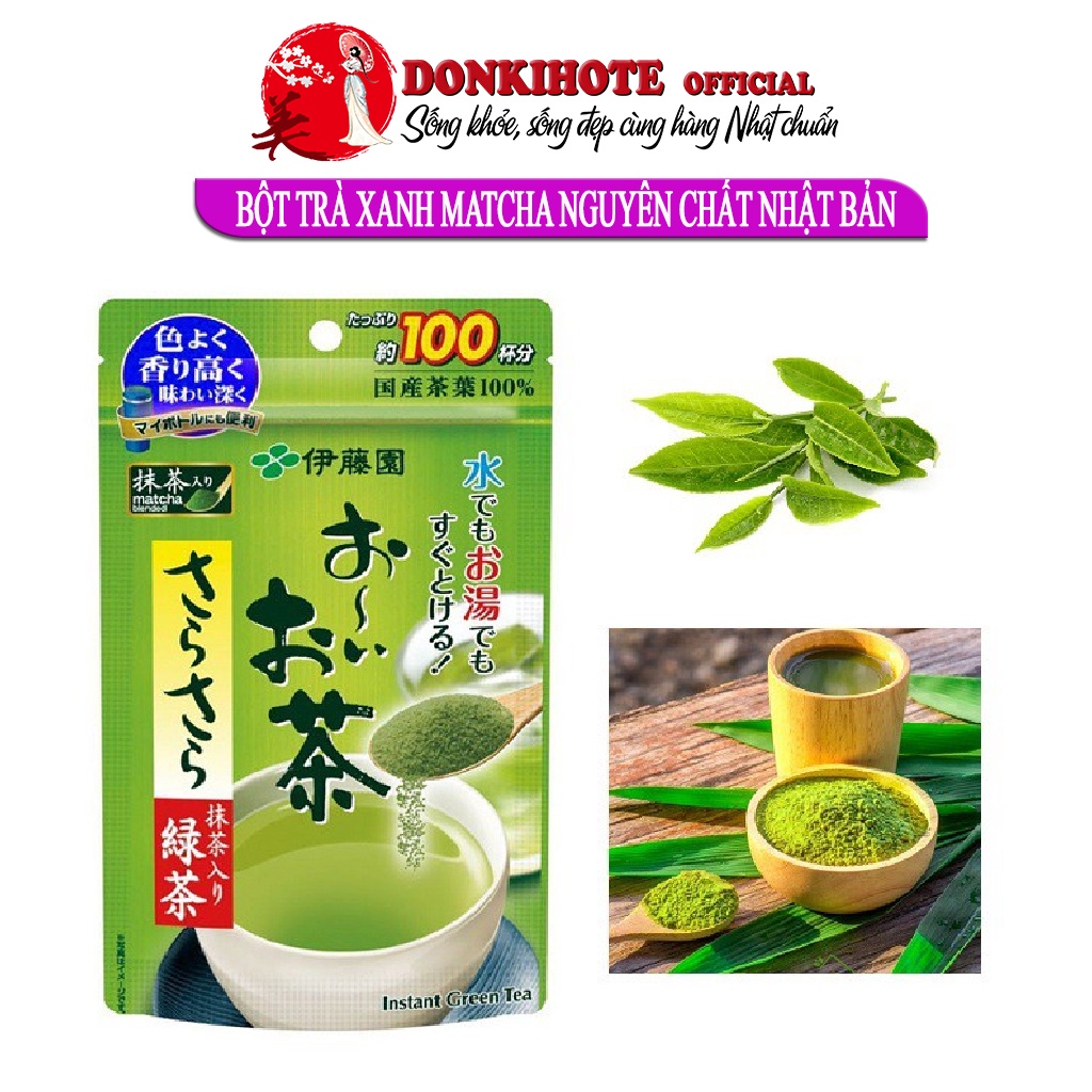 Bột trà xanh matcha Nhật, matcha nguyên chất Nhật Bản