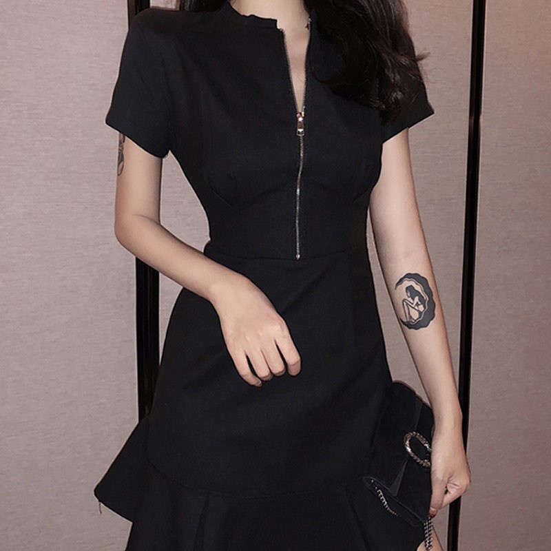 Đầm Nữ, Váy Nữ Khóa Ngực, Váy Kéo Khóa Ngực Dáng Ôm Moda.H | BigBuy360 - bigbuy360.vn