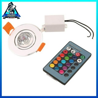 Đèn LED âm trần 3W RGB LED Đèn chiếu sáng âm trần Đèn chiếu sáng không có tia UV hoặc tia hồng ngoại
