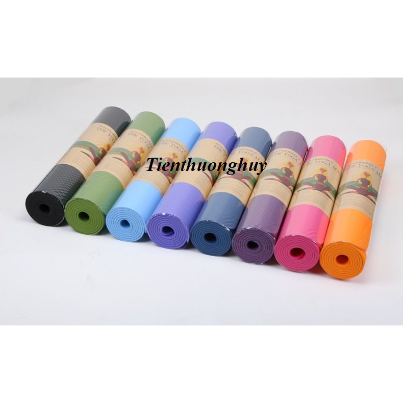 Thảm yoga 8mm 1 lớp tăng túi xịn