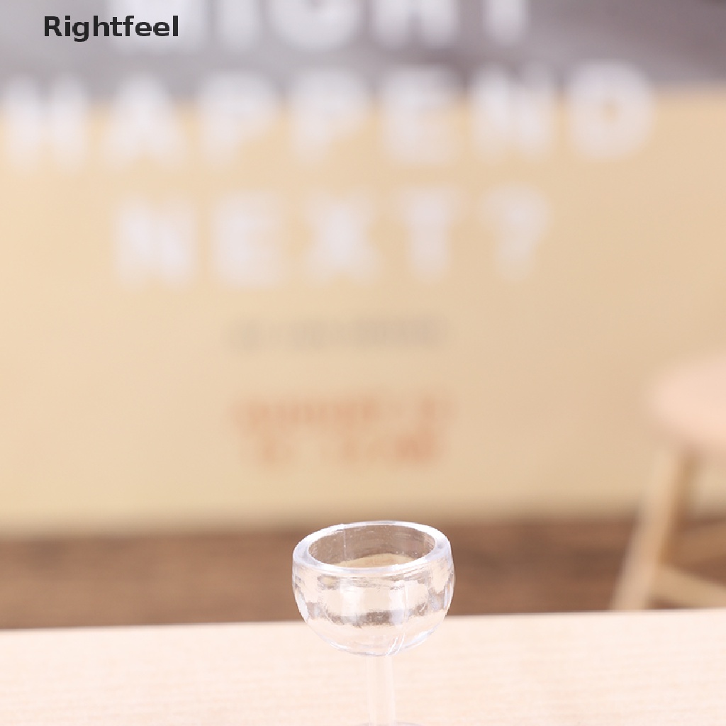 [Rightfeel] Set 10 Ly Rượu Vang Đỏ Thu Nhỏ 1 / 12 Trang Trí Nhà Búp Bê
