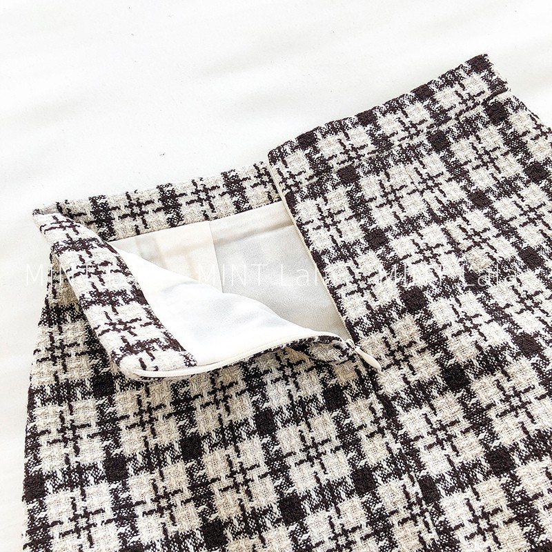 Chân Váy Dạ Hàn Quốc Mùa Đông Vải Kẻ Có Lót Quần | BigBuy360 - bigbuy360.vn