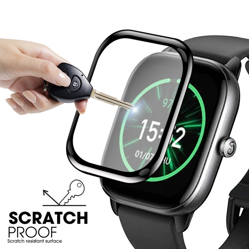 Toàn Bộ Miếng Dán Màn Hình Siêu Mỏng HD Viền Cong Chống Trầy Cho Amazfit GTS 4 Mini