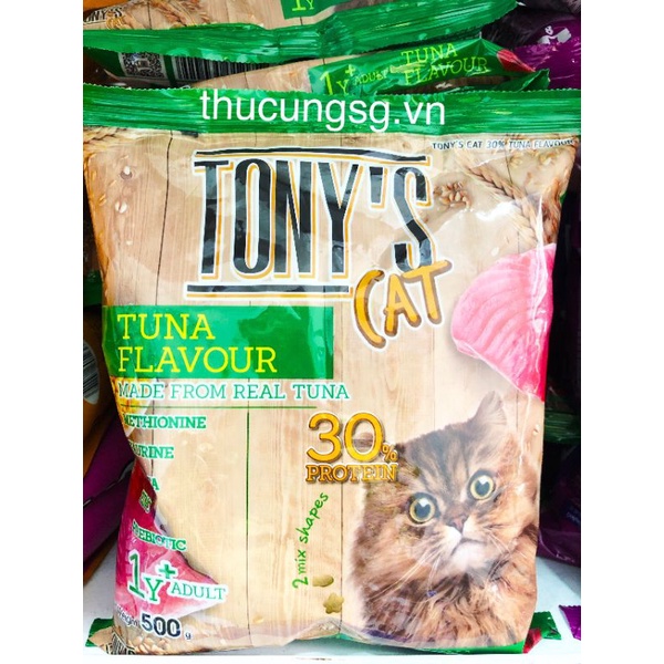 Thức ăn hạt Tony's Cat cho mèo trưởng thành gói 500g