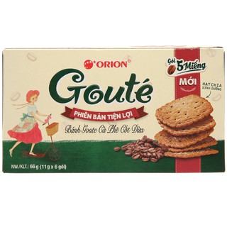 BÁNH GOUTE CÀ PHÊ CỐT DỪA 66G - 144G