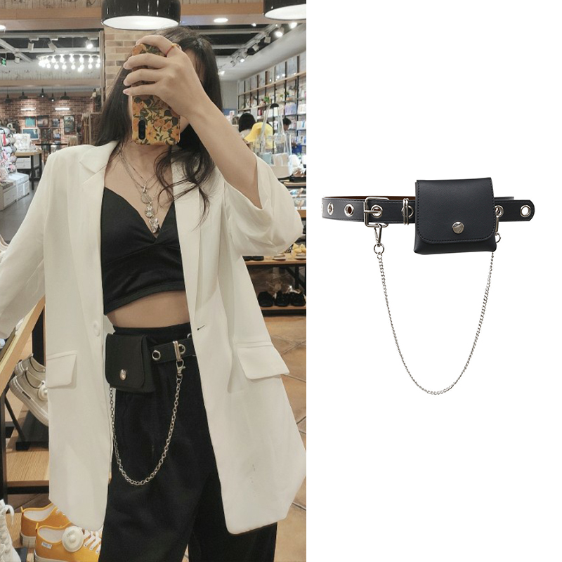 Túi Đeo Chéo Bằng Da Pu Phong Cách Hiphop Cá Tính