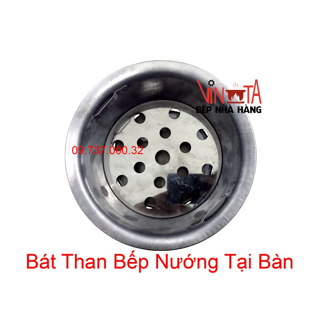 Âu Chứa Than, Xô than bếp nướng BBQ tại bàn, bát để than bếp nướng BBQ âm bàn