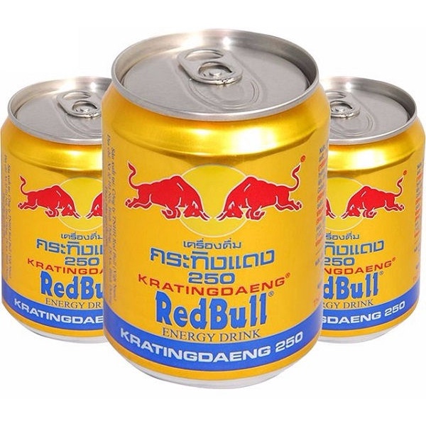 [VỈ 6 LON][CHÍNH HÃNG] NƯỚC UỐNG TĂNG LỰC BÒ HÚC REDBULL THÁI LAN.