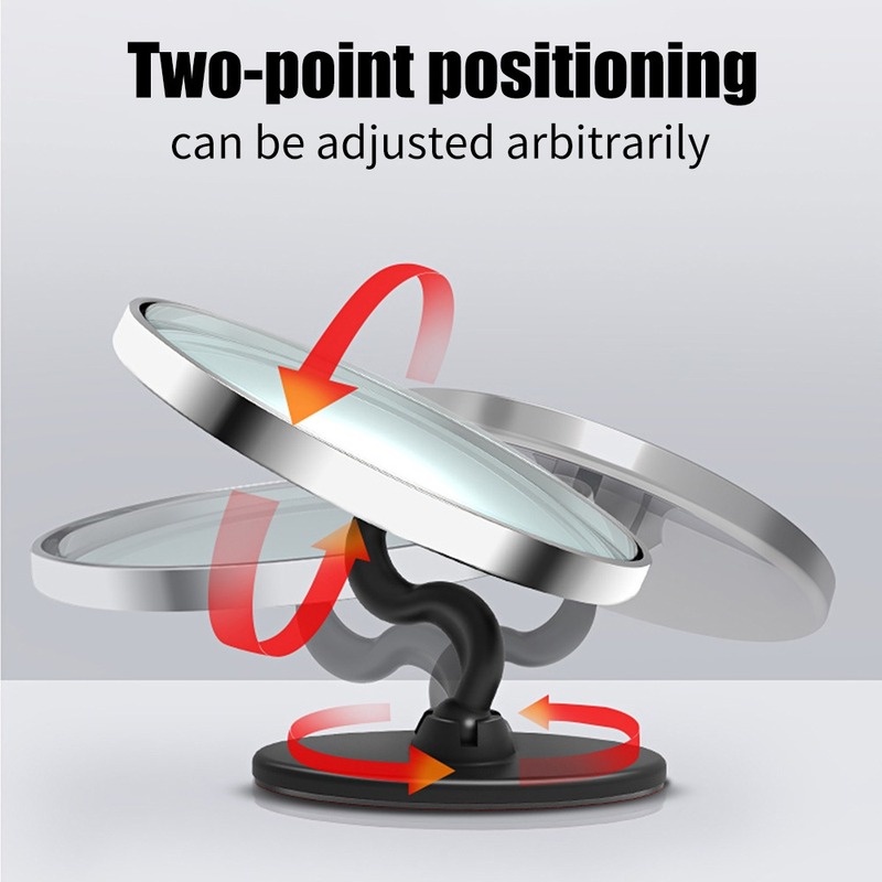 2 Gương Chiếu Hậu HD Tự Dính Xoay 360 Độ Điều Chỉnh Được Cho Xe Hơi