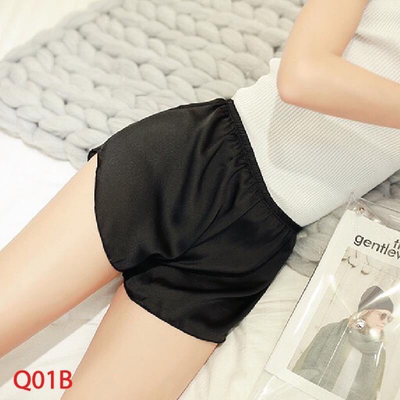 Quần đùi lụa mặc nhà - quần ngủ , mặc trong váy chất lụa mềm mịn Mr.T Ms005