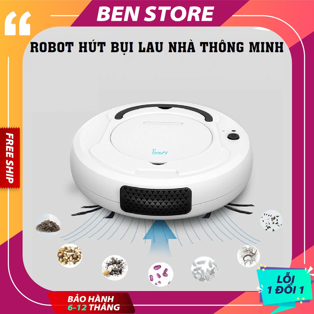 [Hàng Loại 1] Robot hút bụi Bowai thông minh