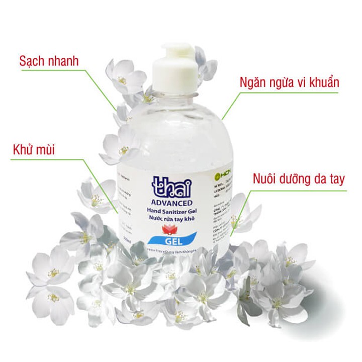 Nước rửa tay khô Thai 500ml  Advanced làm sach tay diệt hoàn toàn vi khuẩn