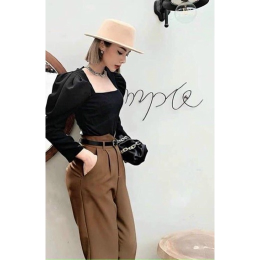 BIGSIZE Quần baggy tây kèm thắt lưng 50-90kg