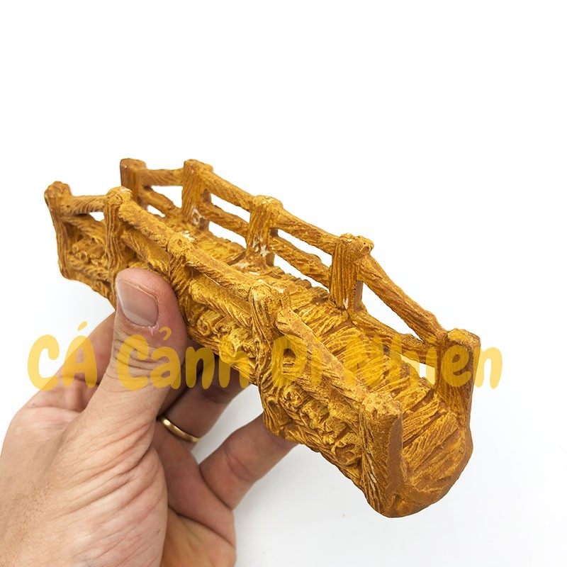 Cầu dây NHỎ làm tiểu cảnh trang trí cho hồ bể cá size 17x5 cm BĐH1-100