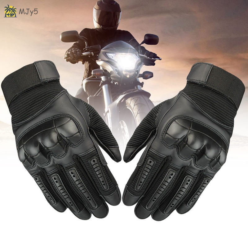 MJy5 Multifunctional Gloves Men Touching Screen Full Finger Gloves Rubber Hard for Motorbike Climbing 
