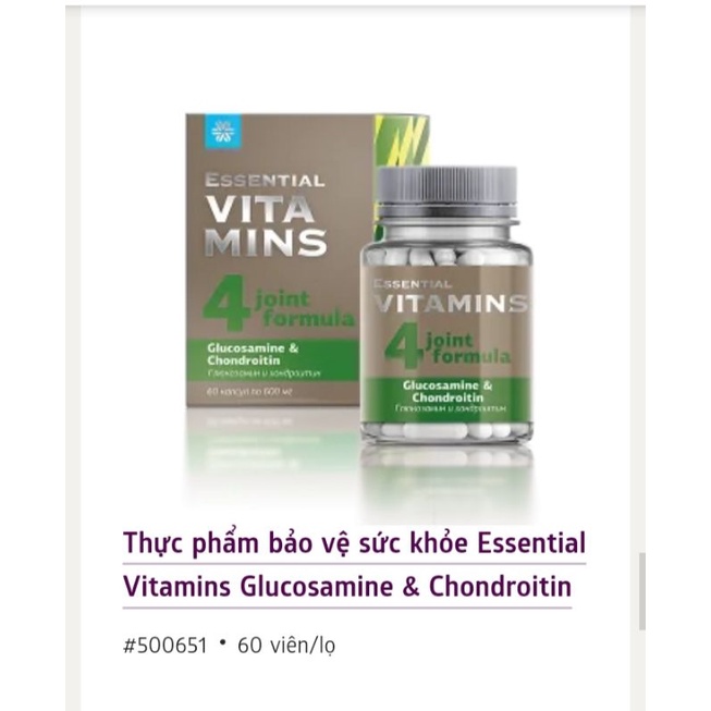 (NEW CÓ SẴN) VIÊN UỐNG TÁI TẠO SỤN KHỚP GLUCOSAMINE SIBERI