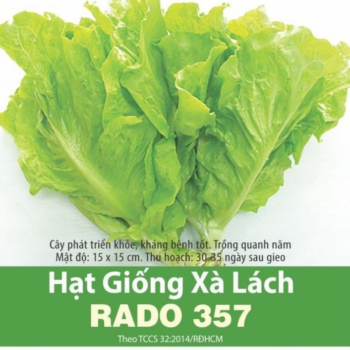 HẠT GIỐNG XÀ LÁCH 10G RADO 357