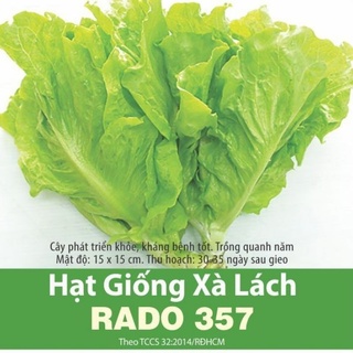 Hạt giống xà lách 10g rado 357