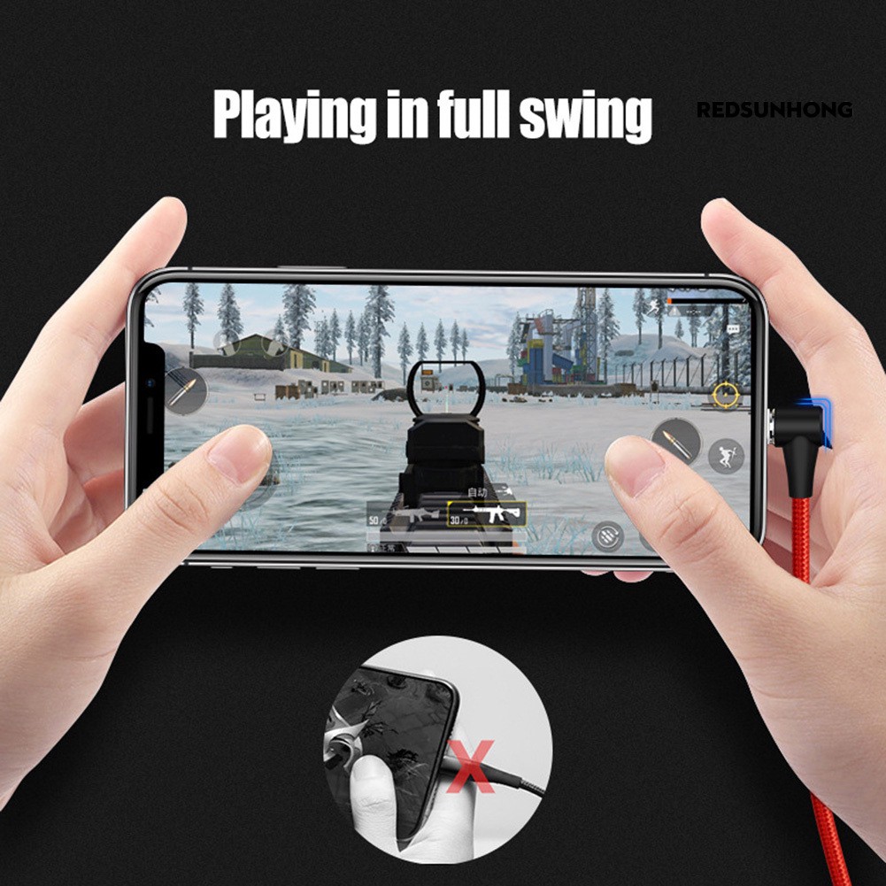 Dây Cáp Sạc Nhanh Micro Usb Loại C 3a Cho Điện Thoại Android Iphone