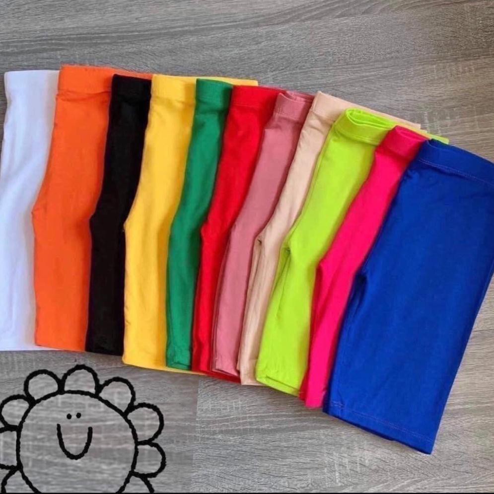 Quần legging nữ trên gối nhiều màu chất cotton thời trang Banamo Fashion 7101