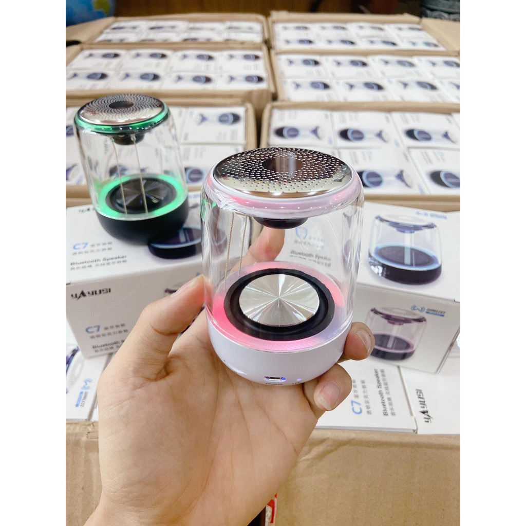 Loa Bluetooth Trên Dưới Trong Suốt Yayusi  âm thành vòm