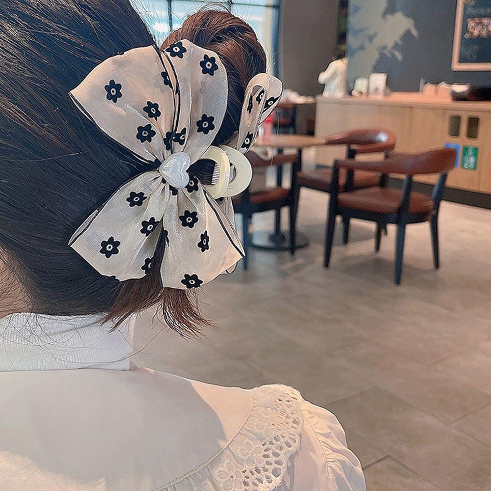 Kẹp Tóc Hình Cá Mập Họa Tiết Chấm Bi Phong Cách Vintage Nhật Bản