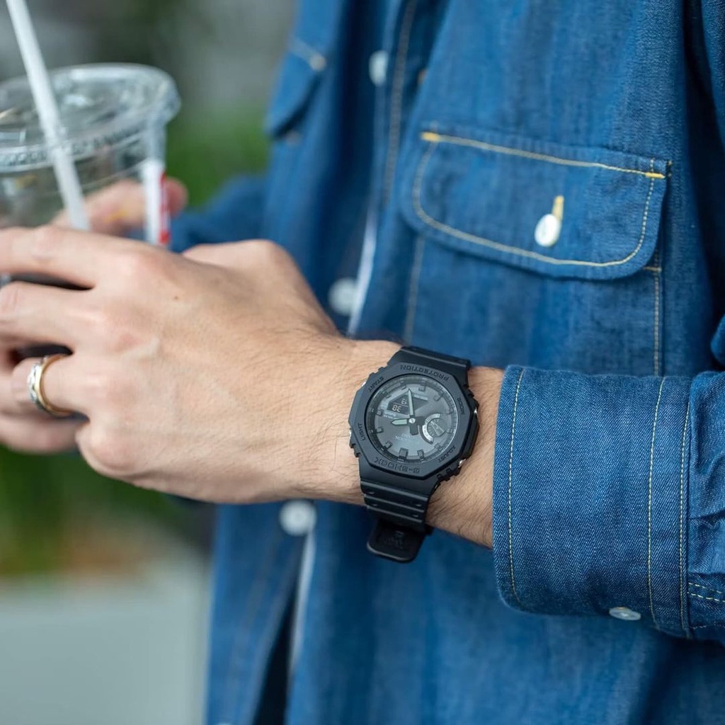 Đồng hồ Nam dây nhựa Casio G-Shock GA-B2100-1ADR chính hãng bảo hành 5 năm Pin trọn đời