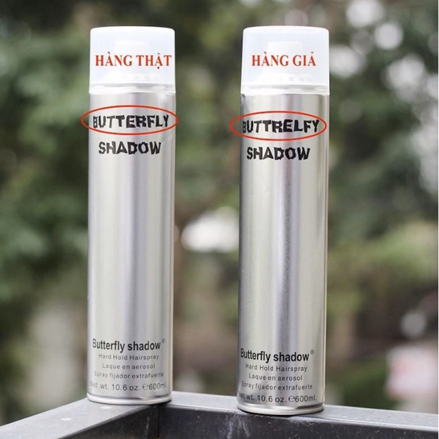 [Hàng chuẩn] Gôm xịt tóc butterfly shadow chính hãng 320ml { tặng kèm lược tạo kiểu CH1200}