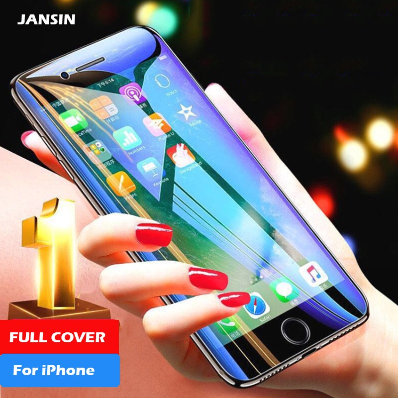 Kính cường lực Jansin bảo vệ màn hình thích hợp cho iPhone 13 Pro Max 12 11 Pro XS Max