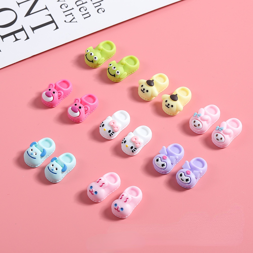 dép nhỏ hoạt hình Resin phụ kiện dép Crocs charm DIY khóa giày crocs jibbitz Nhựa trang sức Phụ kiện trang trí giày crocs nút trang trí điện thoại di động Nắp đậy / Khung ảnh / Cốc nước / Túi Nguyên liệu làm phụ kiện handmade sáng tạo