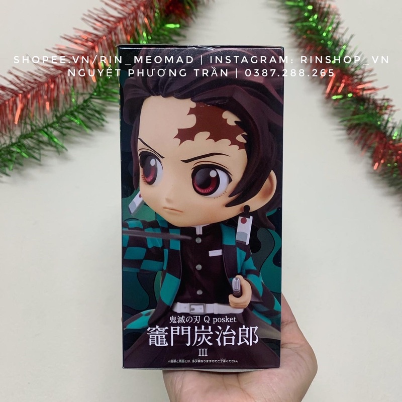 [MÔ HÌNH CHÍNH HÃNG] Mô Hình Tanjiro Kamado - Kimetsu no Yaiba - Q Posket Figure