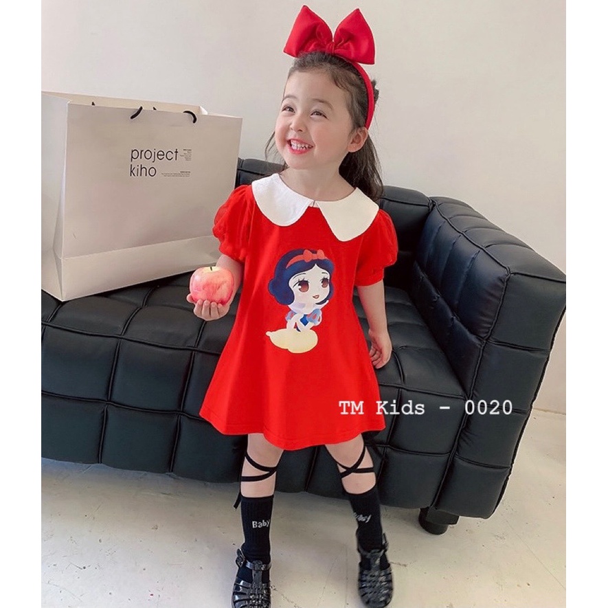 đầm bé gái 1 tuổi đến 5 tuổi - đầm bé gái mùa hè chất cotton loại đẹp thoáng mát, họa tiết in hình dễ thương.