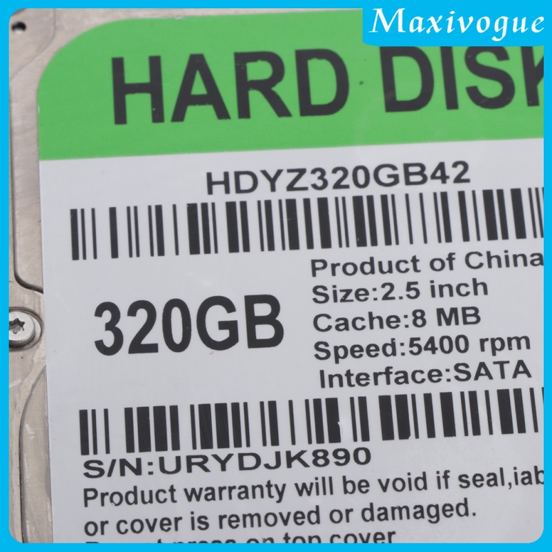 Ổ Cứng Laptop Universla 2.5 Inch 320gb Sata 2 8m 5400rpm | BigBuy360 - bigbuy360.vn