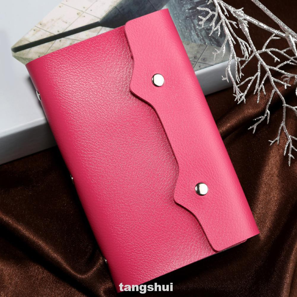 Túi Đựng Thẻ 108 Ngăn Bằng Da Pu Màu Trơn | BigBuy360 - bigbuy360.vn