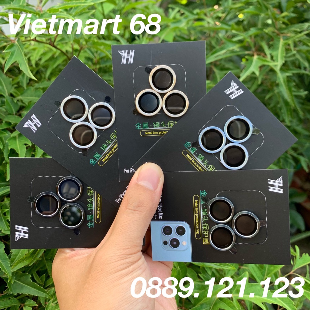Bộ Dán 3 Mắt Bảo Vệ Camera iP 13Pro - 13Pro Max - Chống Chày Xước, Chống Bụi, Hạn Chế Vân Tay Và Mờ Camera