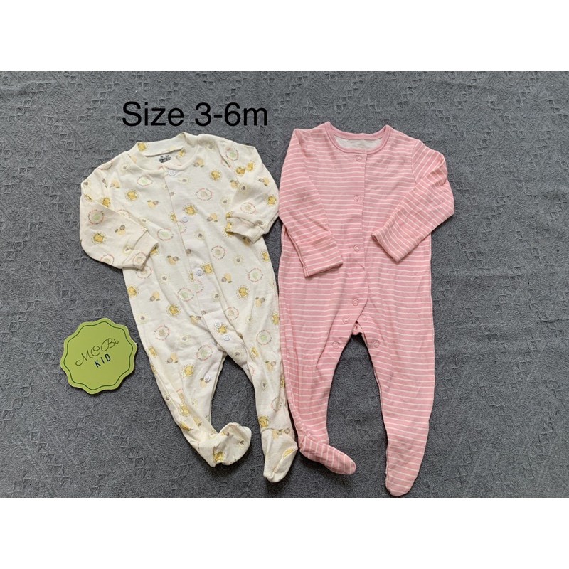 XẢ KHO SLEEPSUIT XUẤT DƯ - HÀNG IN LỖI SIZE ( BÉ TỪ 0-6m)