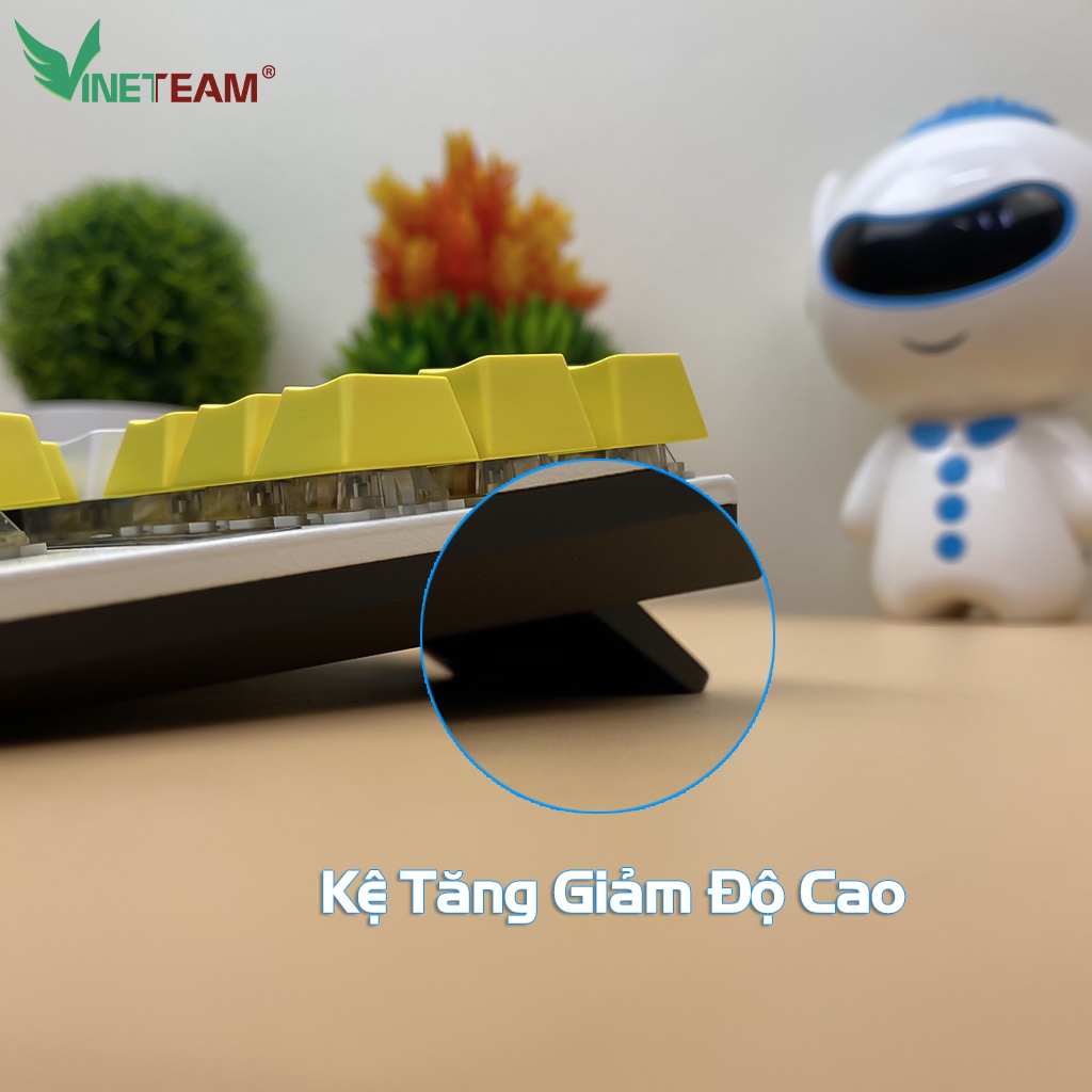 Bàn phím cơ DIVIPARD 87 phím, bàn phím máy tính chơi game có dây Led RGB 30 Chế Độ Khác Nhau -DC4762