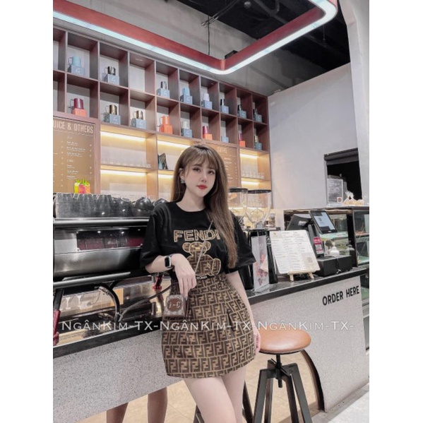 (Mã MEO93 giảm 15k đơn 399k)Set váy áo Fendi cho nàng