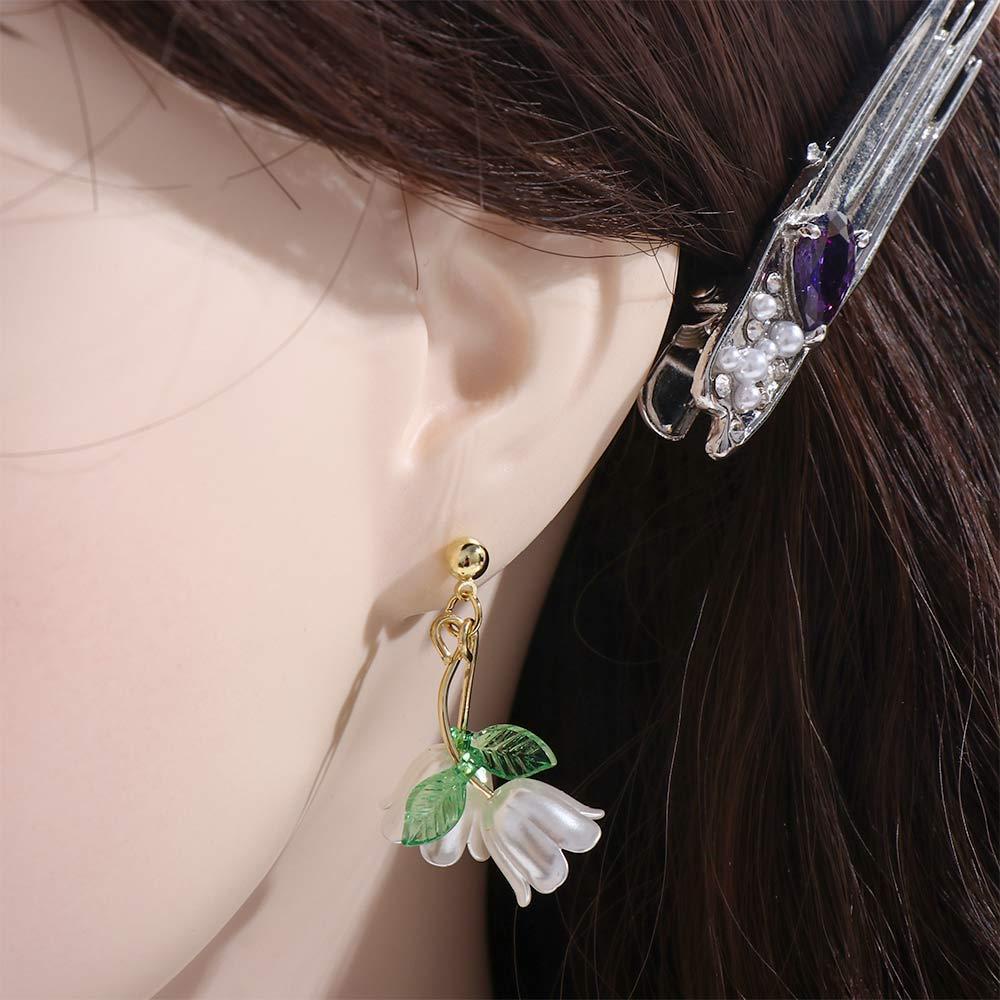 Khuyên Tai Hình Hoa Tulip Lãng Mạn Cho Nữ|Bông Tai Hình Chiếc Lá Mừng Năm Mới Dành Cho Nữ